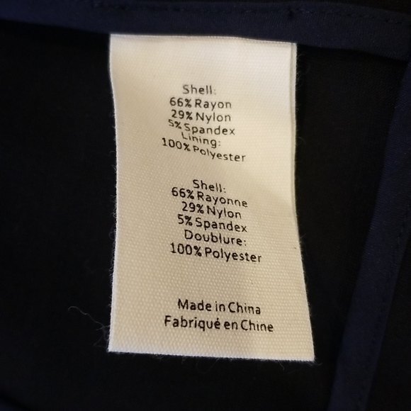 L'AGENCE Solid One Button Notch Lapel Ponte Blazer, Black, size 2 - Picture 14 of 16